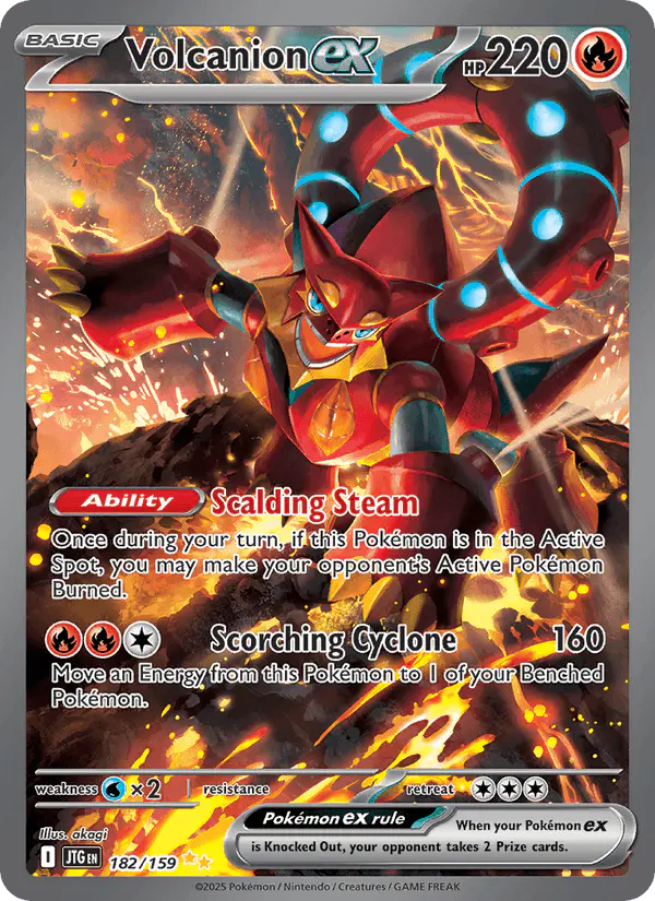 Carta Volcanion ex 182/159 de Journey Together