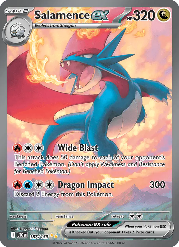 Carta Salamence ex 187/159 de Journey Together