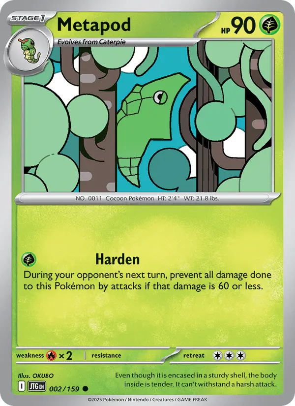 Carta Metapod 002/159 de Journey Together
