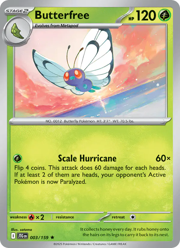 Carta Butterfree 003/159 de Journey Together