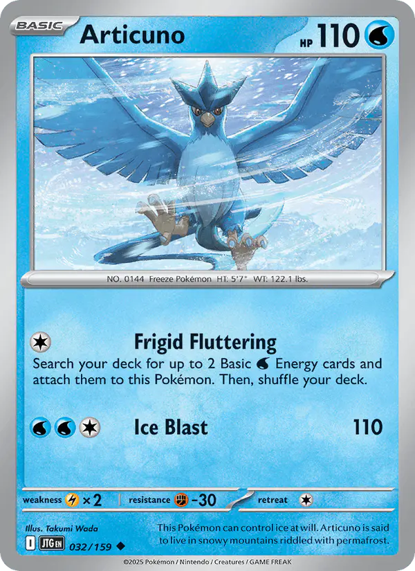 Carta Articuno 032/159 de Journey Together