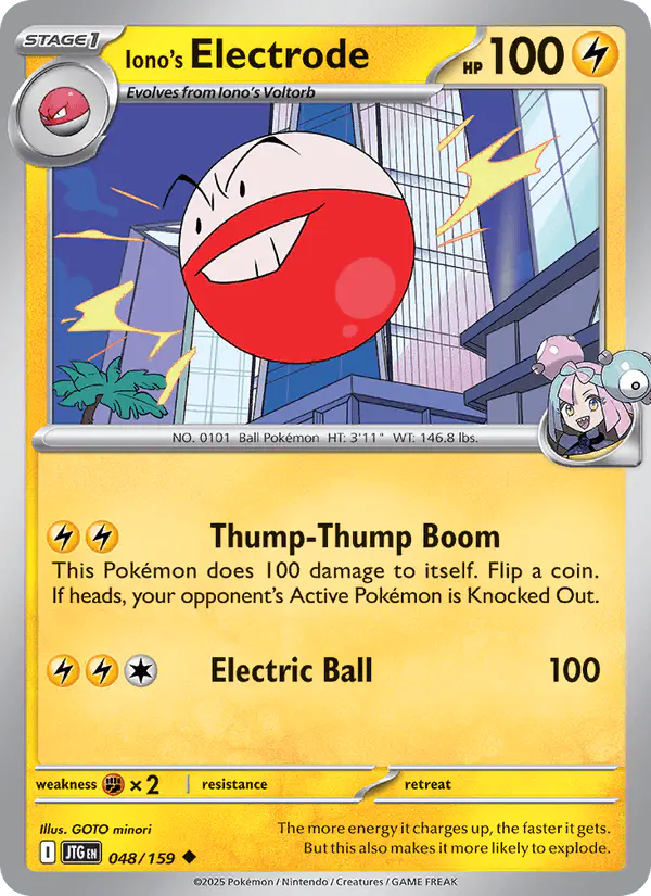 Carta Iono's Electrode 048/159 de Journey Together