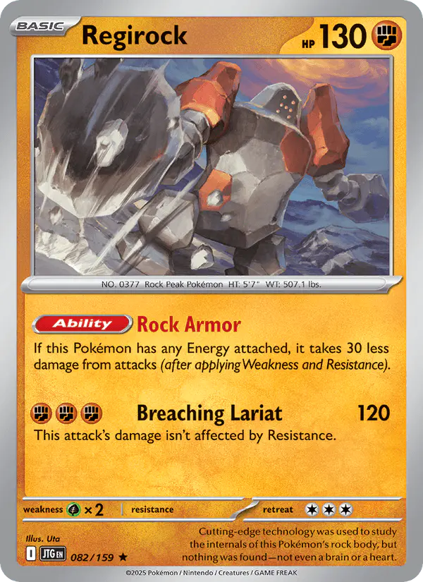 Carta Regirock 082/159 de Journey Together