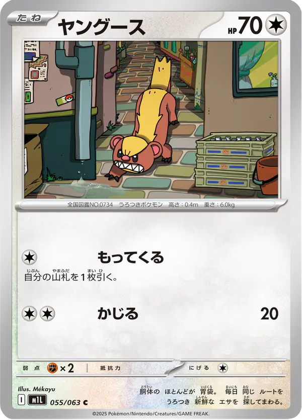 Carta ヤングース 055/063 de メガブレイブ