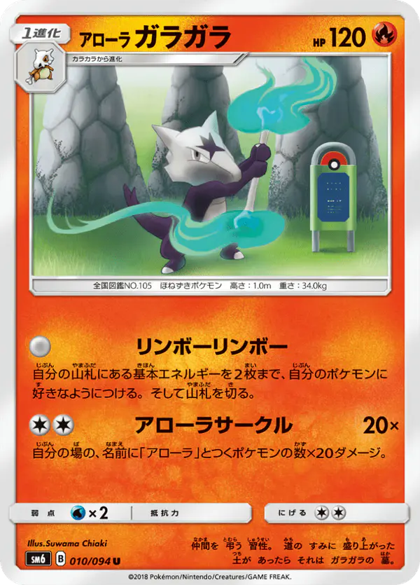 Carta アローラガラガラ 010/094 de 禁断の光