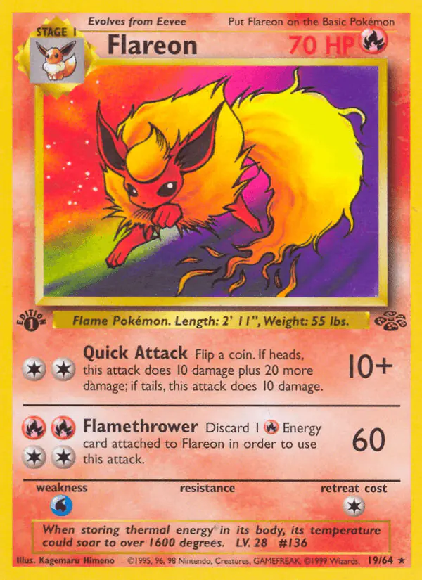 Carta Flareon 19/64 de Jungle