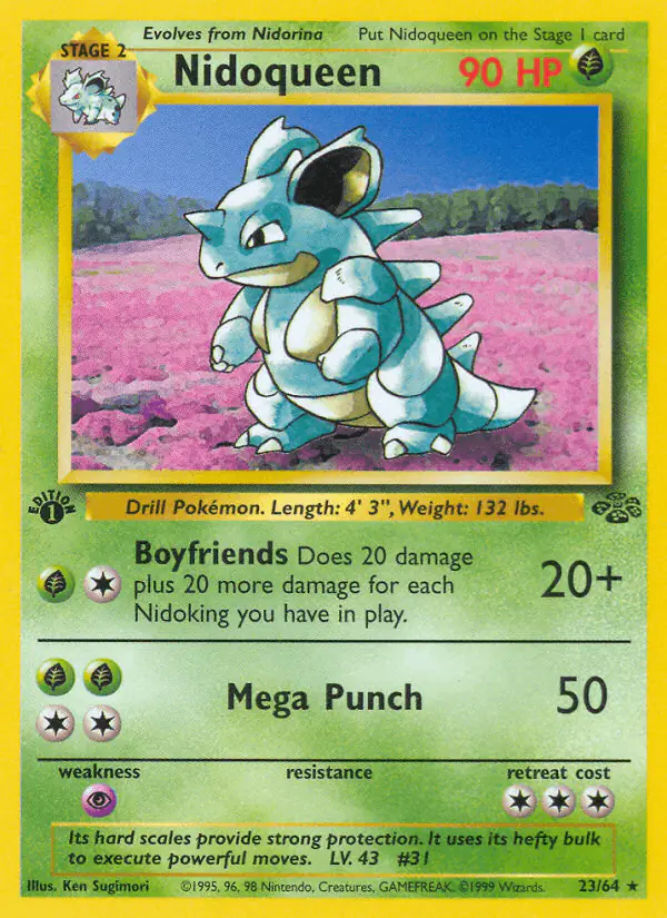 Carta Nidoqueen 23/64 de Jungle