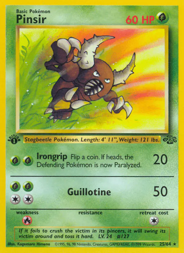 Carta Pinsir 25/64 de Jungle