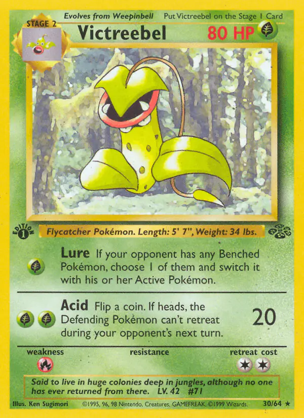 Carta Victreebel 30/64 de Jungle
