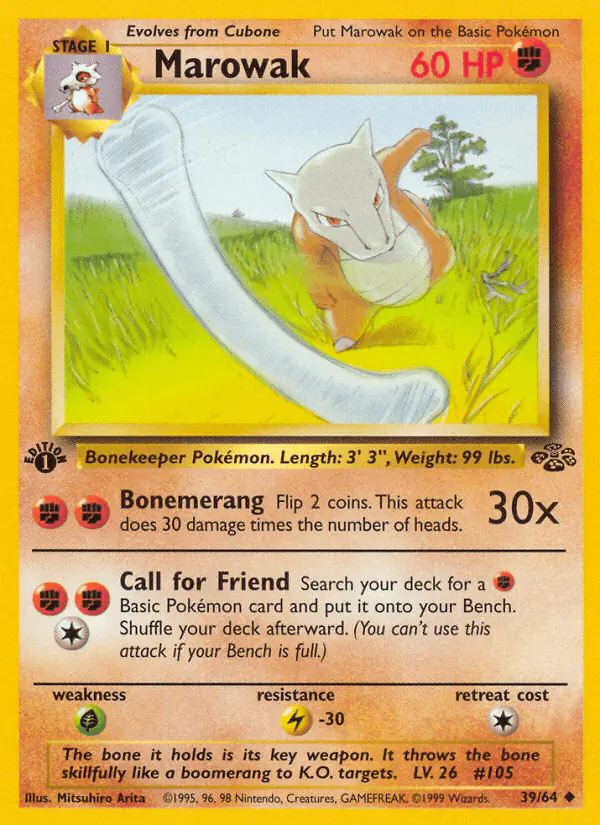 Carta Marowak 39/64 de Jungle