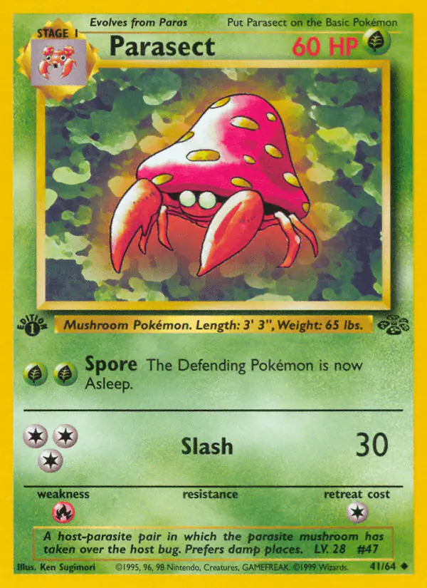 Carta Parasect 41/64 de Jungle