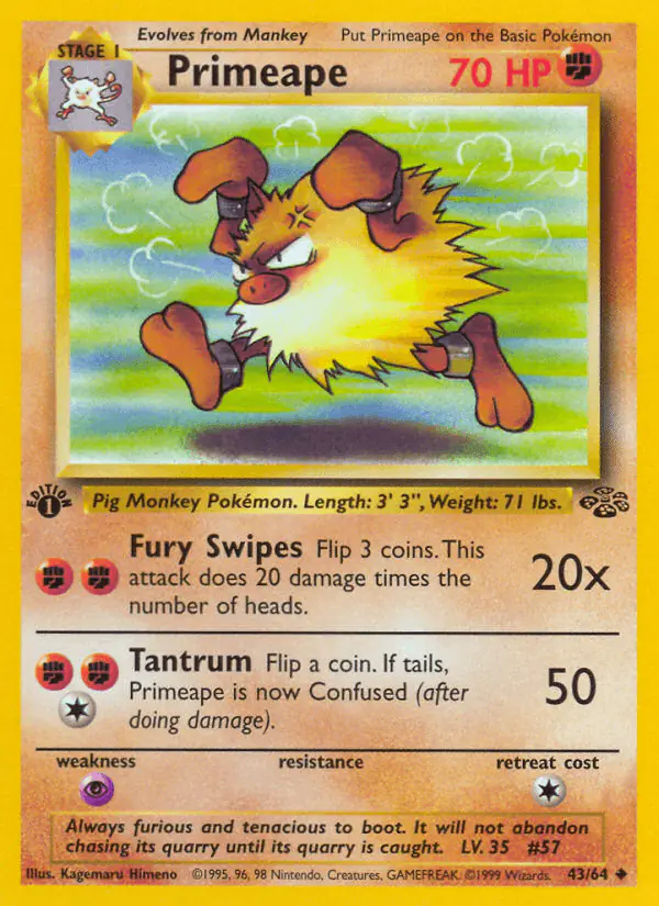 Carta Primeape 43/64 de Jungle