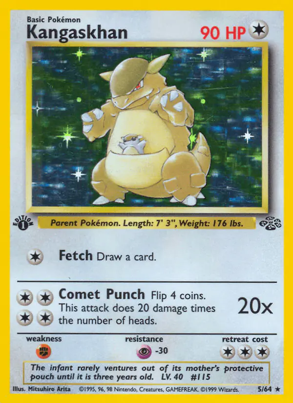 Carta Kangaskhan 5/64 de Jungle