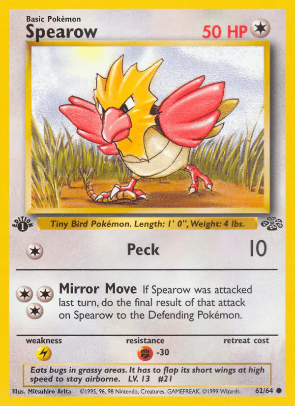 Carta Spearow 62/64 de Jungle