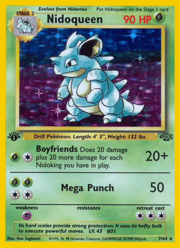 Carta Nidoqueen 7/64 de Jungle