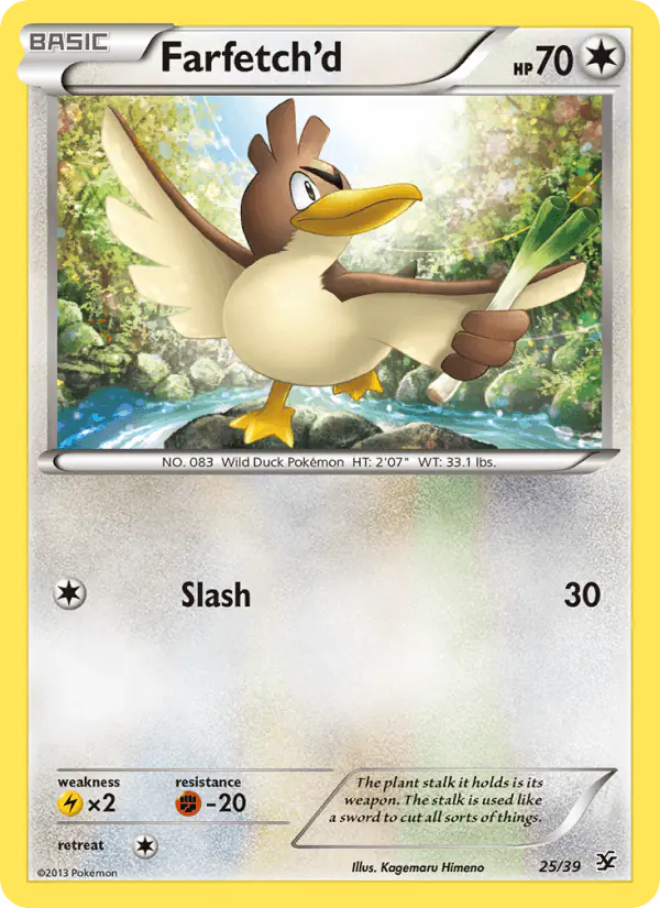 Carta Farfetch'd 25/39 de Kalos Starter Set