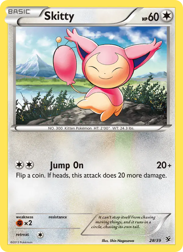 Carta Skitty 28/39 de Kalos Starter Set