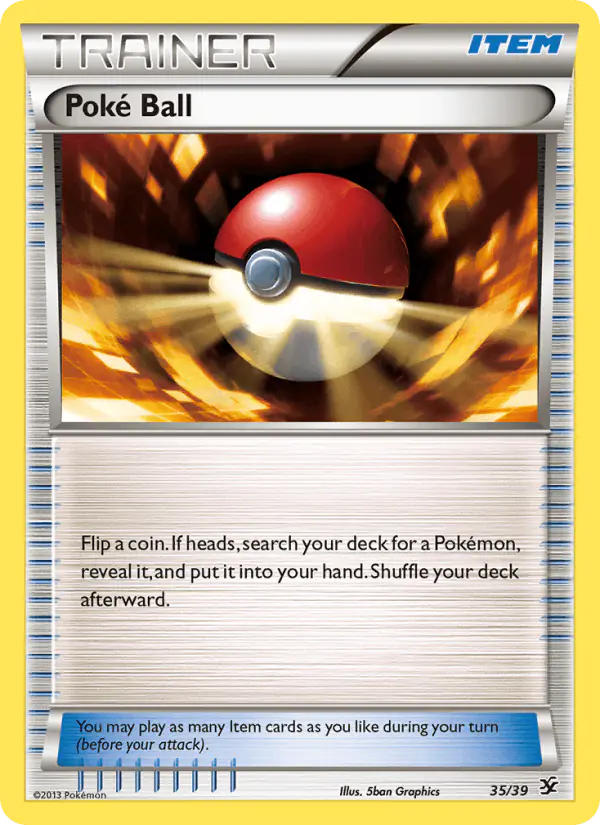 Carta Poké Ball 35/39 de Kalos Starter Set