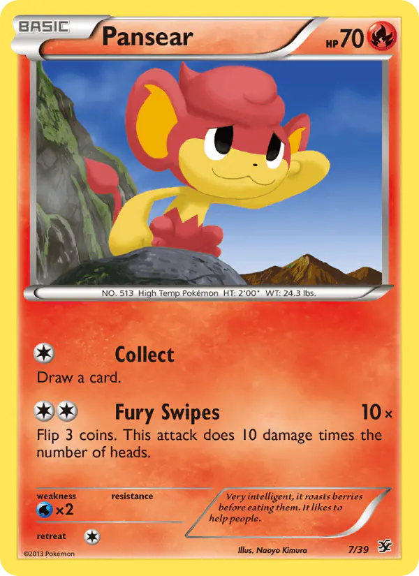 Carta Pansear 7/39 de Kalos Starter Set