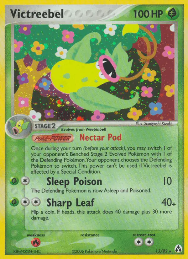 Carta Victreebel 13/92 de Legend Maker