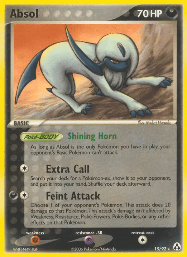 Carta Absol 15/92 de Legend Maker