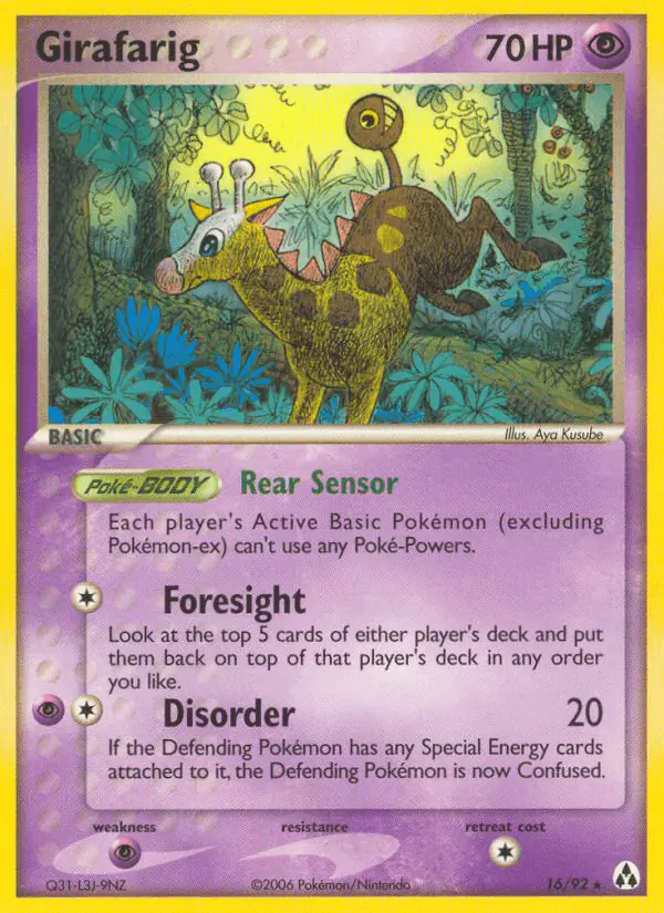 Carta Girafarig 16/92 de Legend Maker