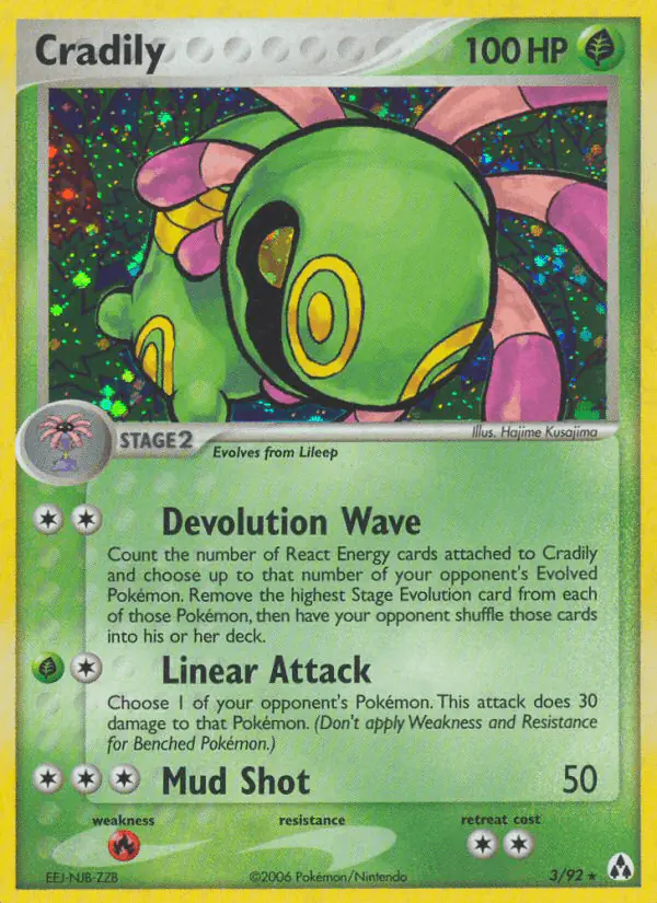Carta Cradily 3/92 de Legend Maker