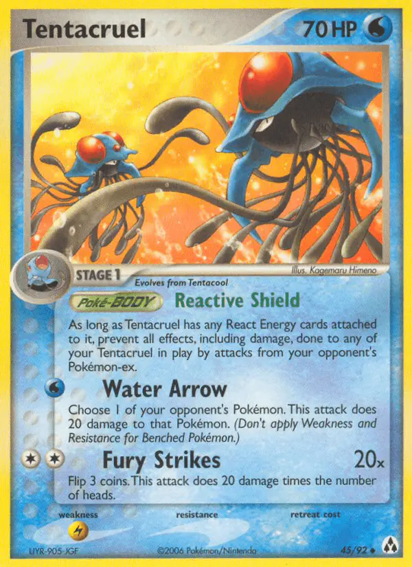 Carta Tentacruel 45/92 de Legend Maker
