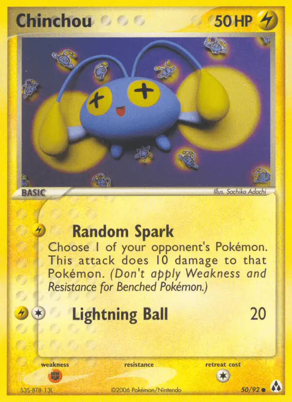 Carta Chinchou 50/92 de Legend Maker