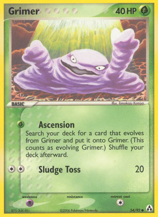 Carta Grimer 54/92 de Legend Maker