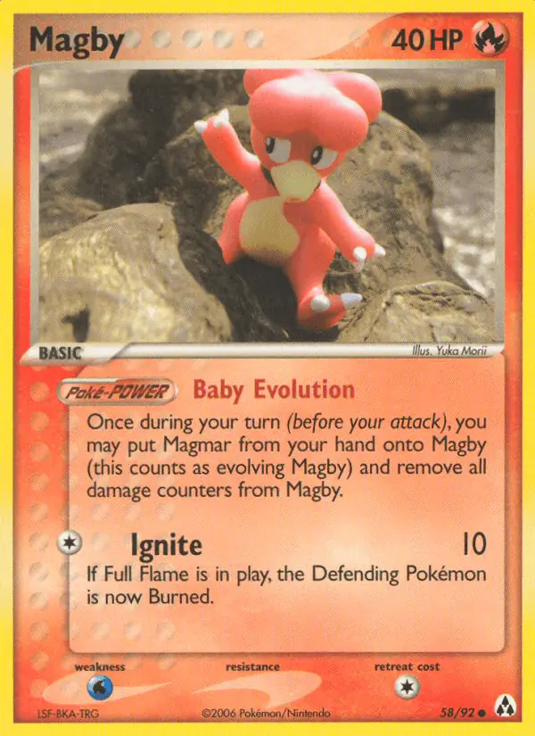 Carta Magby 58/92 de Legend Maker