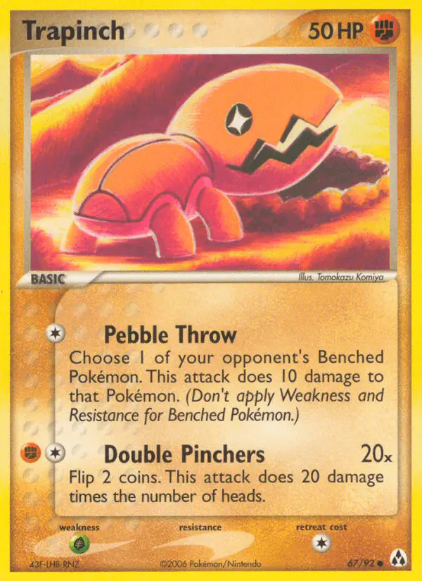 Carta Trapinch 67/92 de Legend Maker