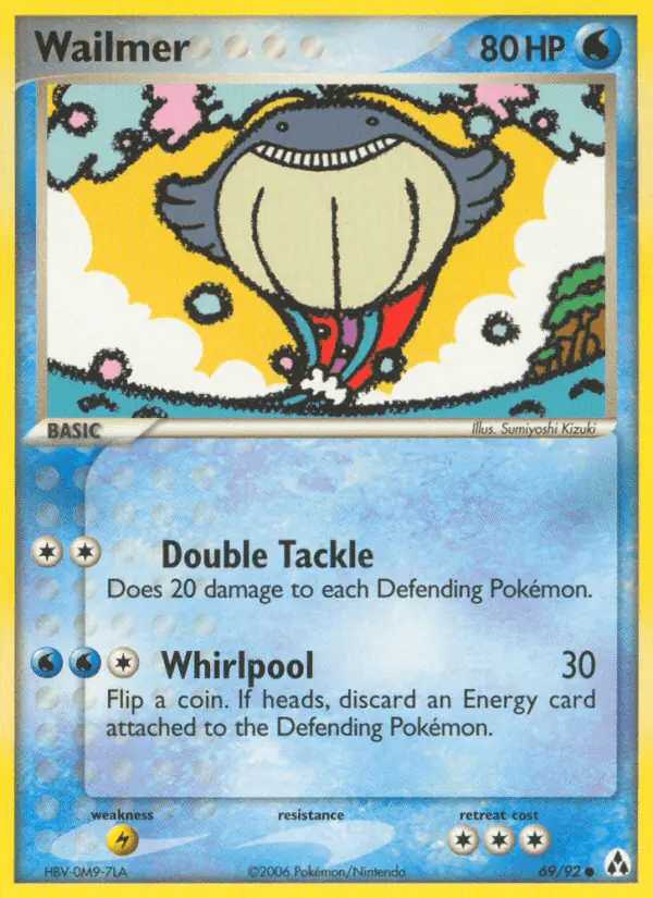 Carta Wailmer 69/92 de Legend Maker