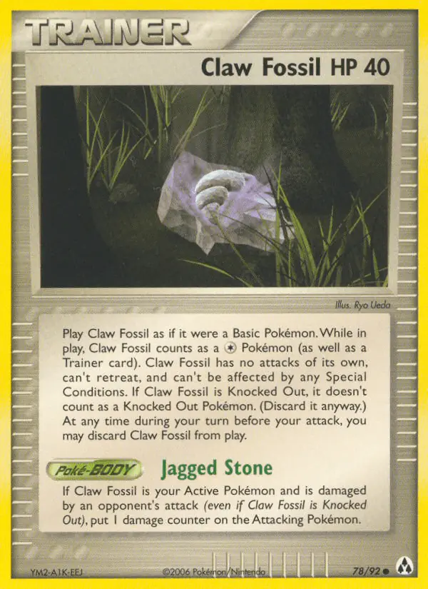 Carta Claw Fossil 78/92 de Legend Maker