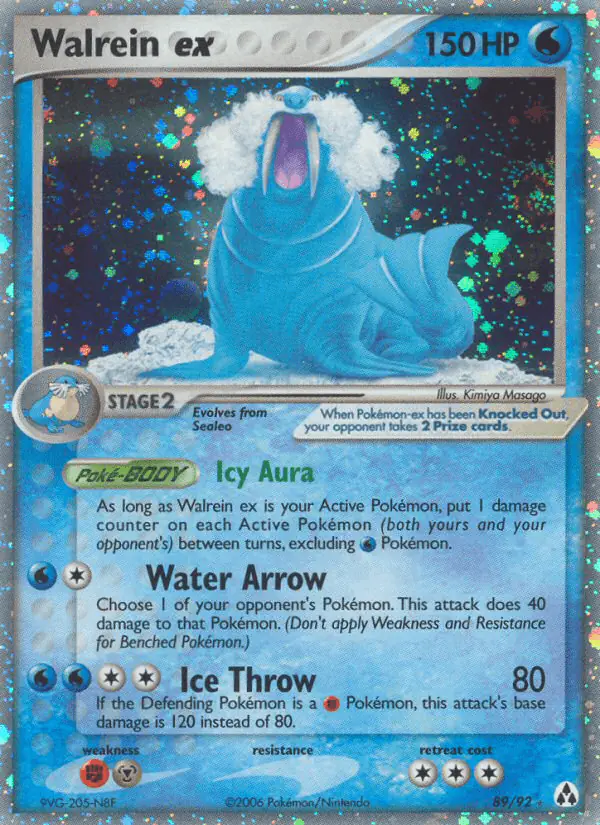 Carta Walrein ex 89/92 de Legend Maker