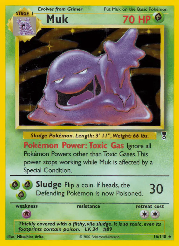 Carta Muk 16/110 de Legendary Collection