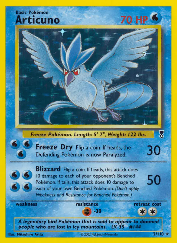 Carta Articuno 2/110 de Legendary Collection