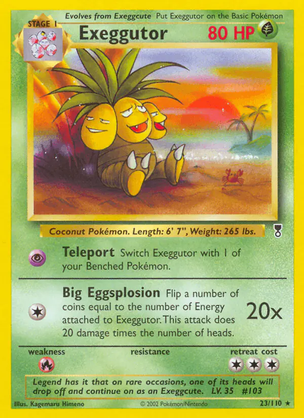 Carta Exeggutor 23/110 de Legendary Collection