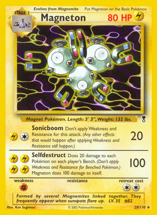 Carta Magneton 28/110 de Legendary Collection