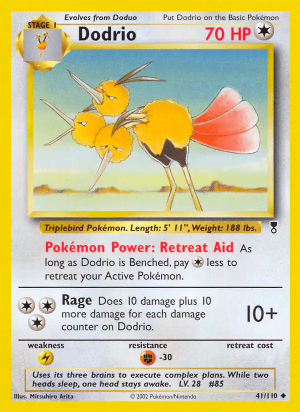 Carta Dodrio 41/110 de Legendary Collection