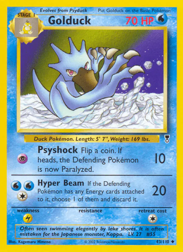 Carta Golduck 43/110 de Legendary Collection