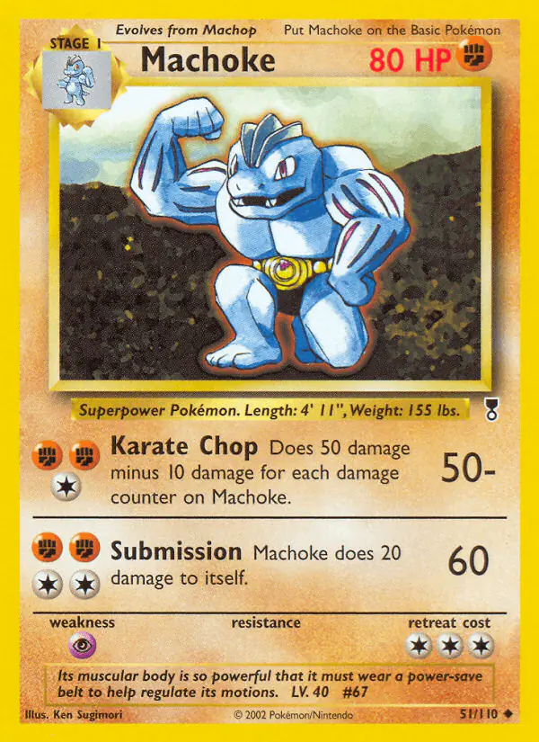 Carta Machoke 51/110 de Legendary Collection