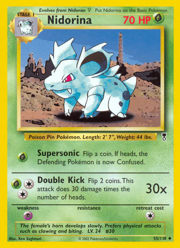 Carta Nidorina 55/110 de Legendary Collection