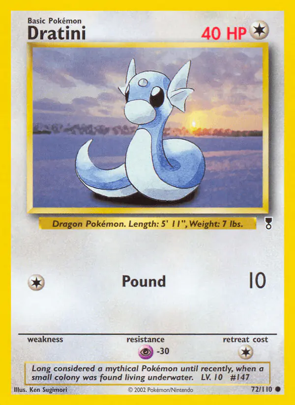 Carta Dratini 72/110 de Legendary Collection
