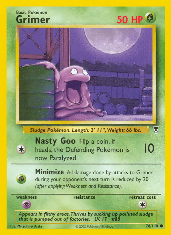 Carta Grimer 78/110 de Legendary Collection