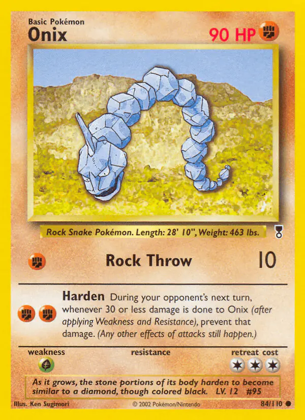 Carta Onix 84/110 de Legendary Collection