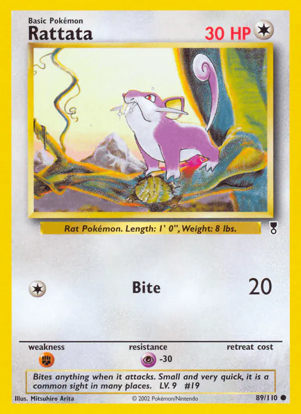 Carta Rattata 89/110 de Legendary Collection