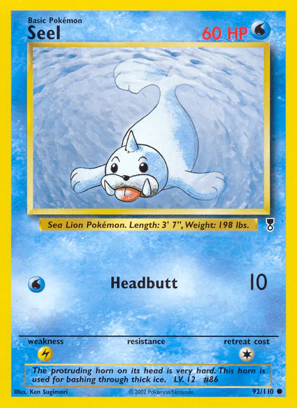 Carta Seel 92/110 de Legendary Collection