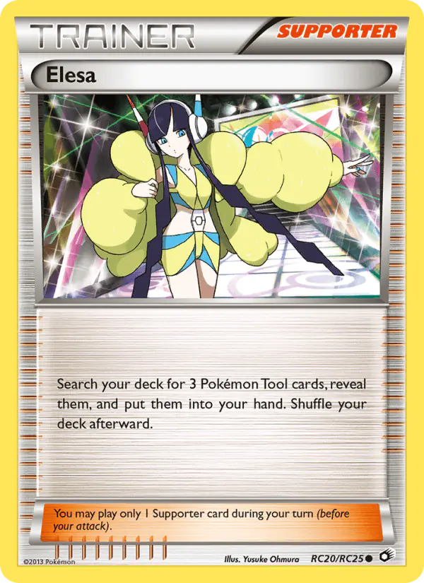 Carta Elesa RC20 de Legendary Treasures