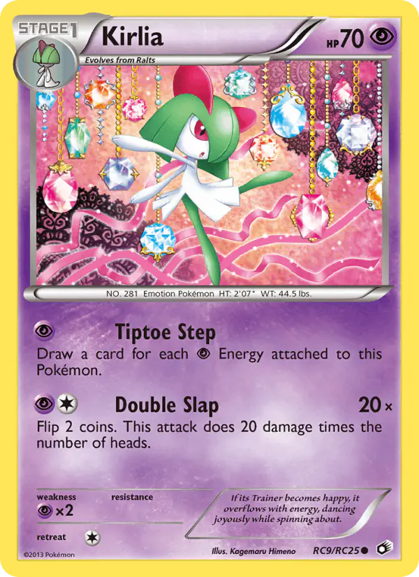 Carta Kirlia RC9 de Legendary Treasures